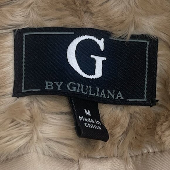 G BY GULIANI Faux Fur Vest Sz M - Picture 7 of 7